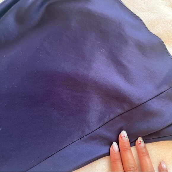 Cabernet Womens Navy Polyester Slip Dress Long Sleepwear Sleeveless Chemise S - Picture 9 of 9